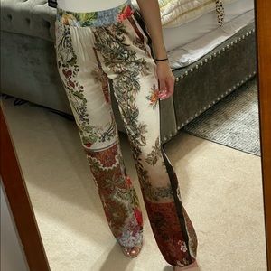 Zara print pants size small
